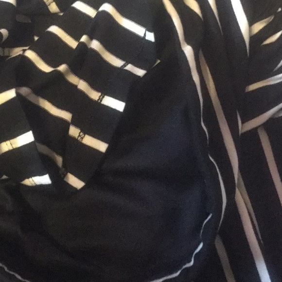 🎉HP🎉LAST 1 STRAPLESS BLACK/WHITE STRIPE JUMPSUIT - Picture 6 of 8